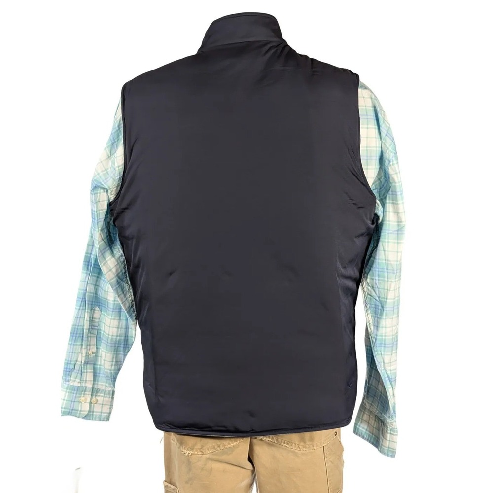 Peter Millar Crown Gray Wool Nylon Quilted Puffer Vest Jacket Sz XL NWT $595 - Picture 5 of 8